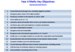 Maths Key Objectives