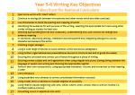 Writing Key Objectives